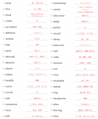 中学2年生向け英単語 15 ランダム 英単語 まなび365 無料 英検対策 英単語練習プリント